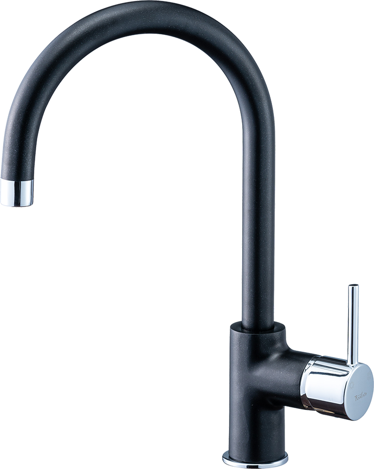 Фото Смеситель для кухни Rivelato Orta U-обр. D-35мм antracite/cromo