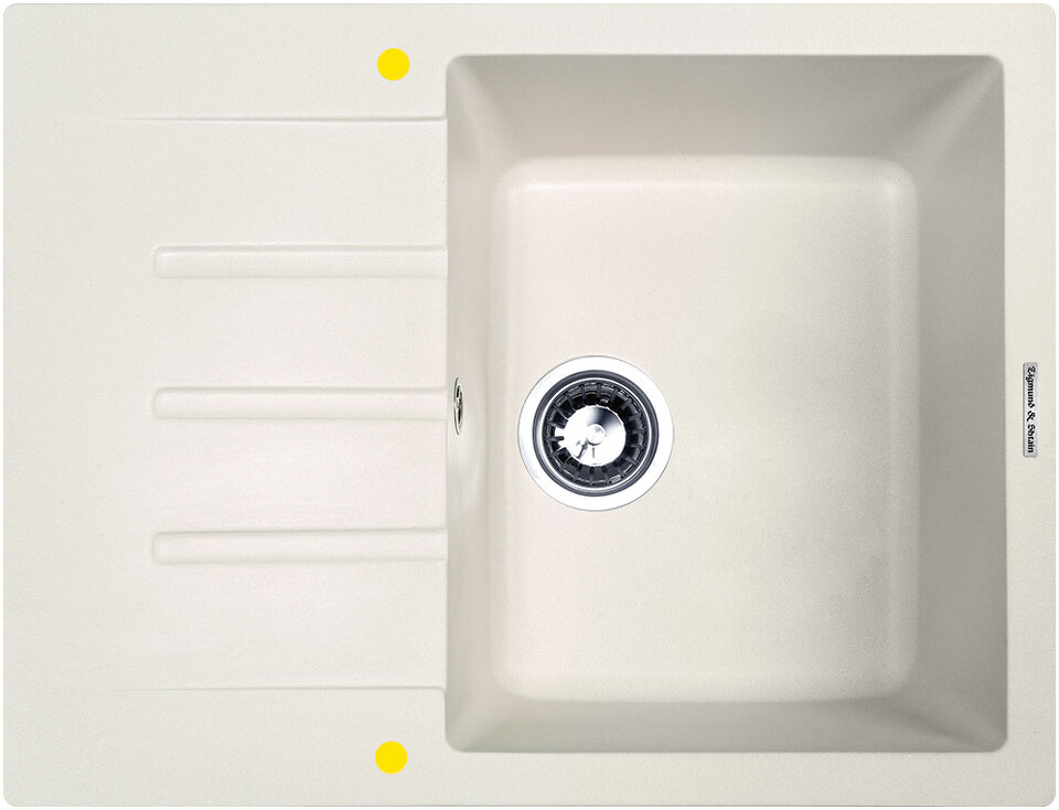 Фото Гранитная мойка Zigmund & Shtain RECHTECK 645 Индийская ваниль