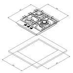 Превью картинка Газовая варочная панель Weissgauff HGG 431 XRV #11