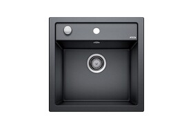 Картинка Blanсo DALAGO 5 SILGRANIT PuraDur антрацит с клапаном-автоматом