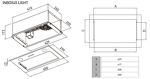 Превью картинка Полновстраиваемая вытяжка Meferi INBOX45BK LIGHT #13