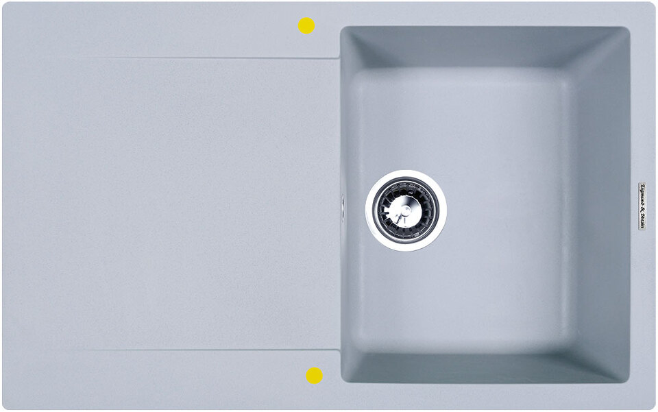 Фото Гранитная мойка Zigmund & Shtain RECHTECK 775 Млечный путь