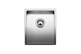 Картинка Blanсo CLARON 340-U нерж.сталь зеркальная полировка с отв. арм. InFino