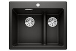 Превью картинка Гранитная мойка Blanсo PLEON 6 Split SILGRANIT PuraDur черный #2