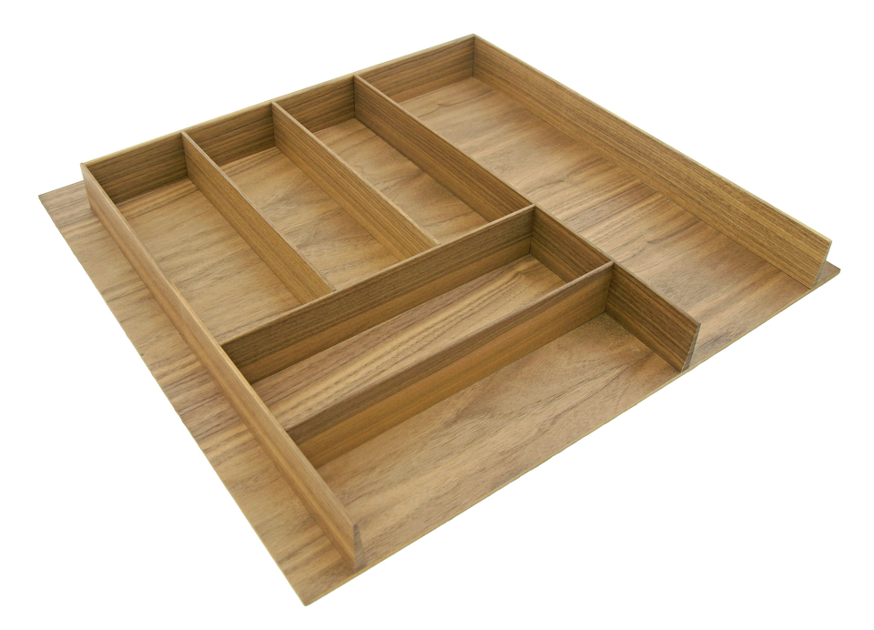 Фото Деревянный лоток WOODLINE для столовых приборов, ширина фасада 600 мм, 482x472х49 мм, дуб