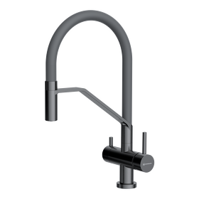 Картинка Omoikiri Akeno-GM-GR латунь/вороненая сталь/серый