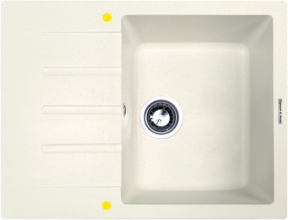 Фото Гранитная мойка Zigmund & Shtain RECHTECK 645 Каменная соль