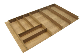 Картинка Деревянный лоток WOODLINE для столовых приборов, ширина фасада 900мм, 824x472х49 мм, дуб