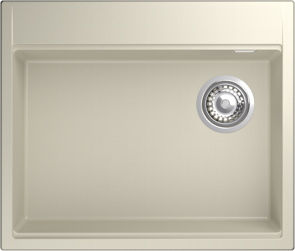 Фото Гранитная мойка Rivelato TESORO 605-R 1-чаш 600*510 beige scuro