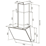 Превью картинка Наклонная вытяжка KRONA BELINDA 600 white SGC #17