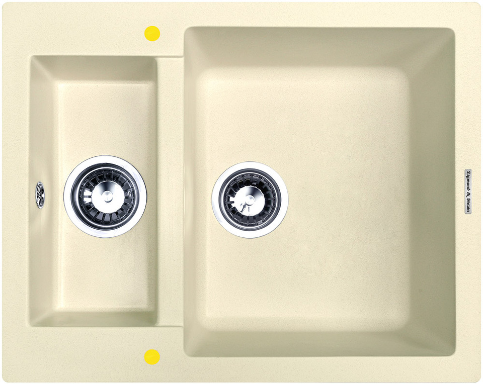 Фото Гранитная мойка Zigmund & Shtain RECHTECK 600.2 Молодое шампанское