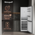 Превью картинка Холодильник с нижней морозилкой Weissgauff WRK 185 Total NoFrost Inverter Inox #14