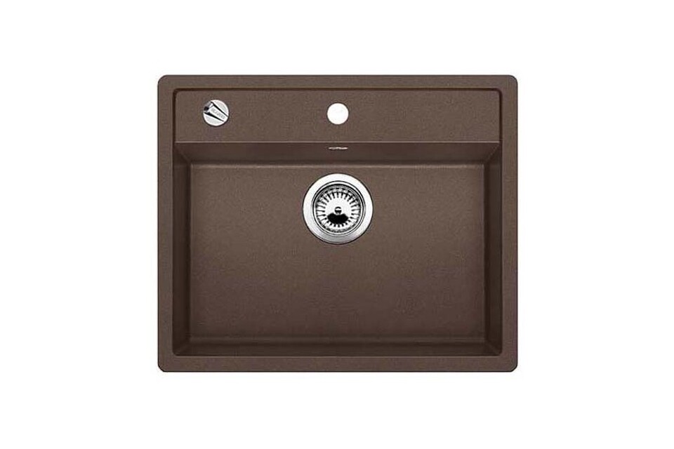 Фото Гранитная мойка Blanсo DALAGO 6-F SILGRANIT PuraDur кофе с клапаном-автоматом