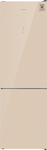 Превью картинка Холодильник с нижней морозилкой Weissgauff WRK 2000 Total NoFrost Inverter Beige Glass #12