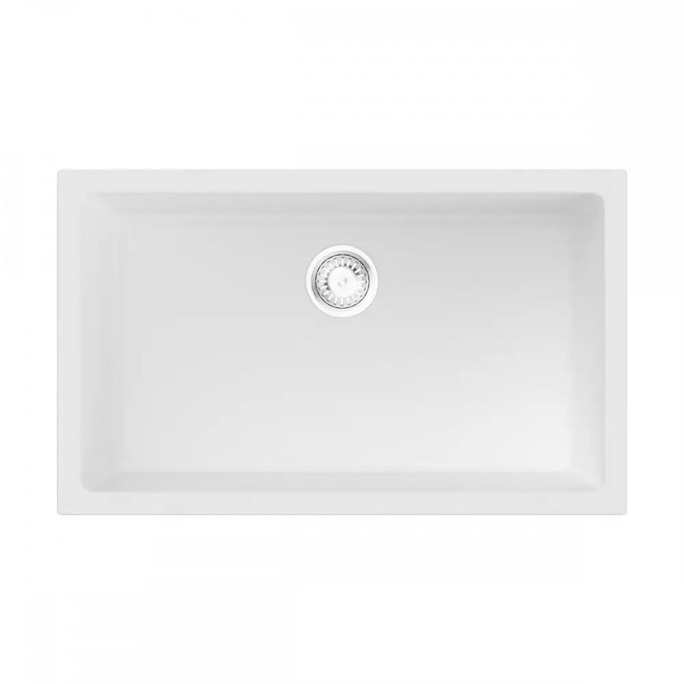 Фото Гранитная мойка Omoikiri Okinoshima 76-U/I-WH Natceramic/белый