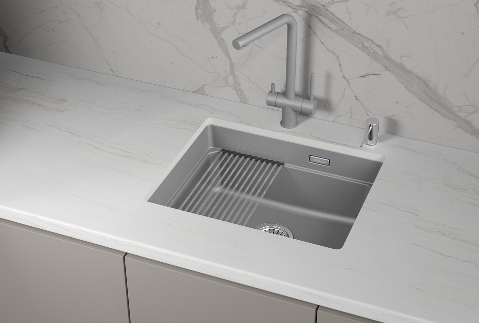 Фото Кварцевая мойка GRANULA 5501iU, АЛЮМИНИУМ