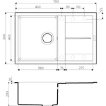 Превью картинка Гранитная мойка Omoikiri Sumi 79-SA Tetogranit/бежевый #2
