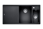 Превью картинка Гранитная мойка Blanсo AXIA III 6 S-F SILGRANIT PuraDur антрацит чаша справа, доска стекло c кл.-авт. InFino #1