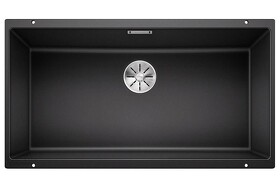 Картинка Blanсo SUBLINE 800-U SILGRANIT PuraDur антрацит c отв.арм. InFino