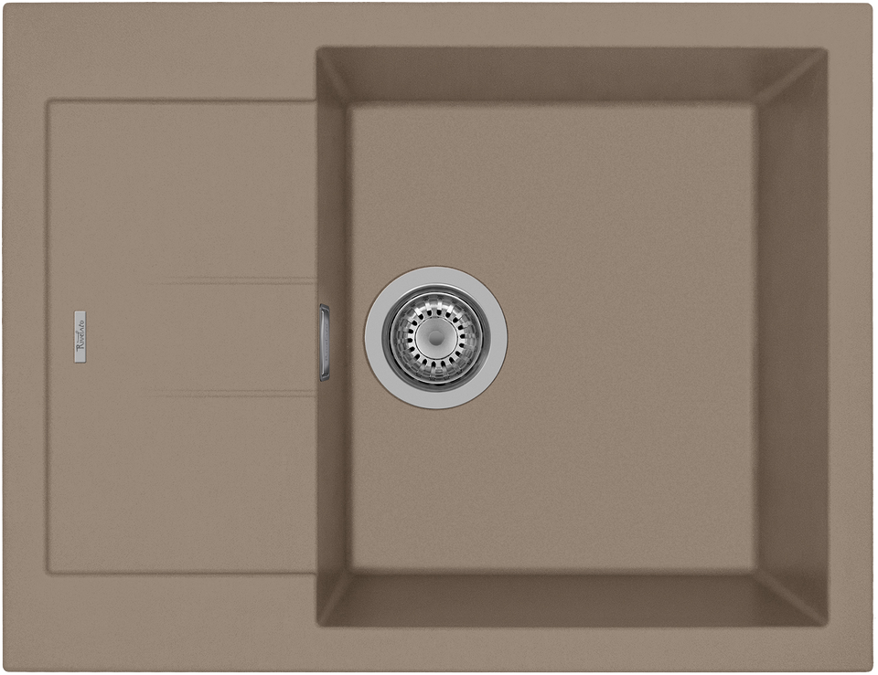 Фото Гранитная мойка Rivelato LUMO 6550 1-чаш 650*500 Tartufo