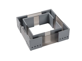 Картинка NinkaPlast Модульные разделители для выдвижных ящиков CUISIO FLEX, серый