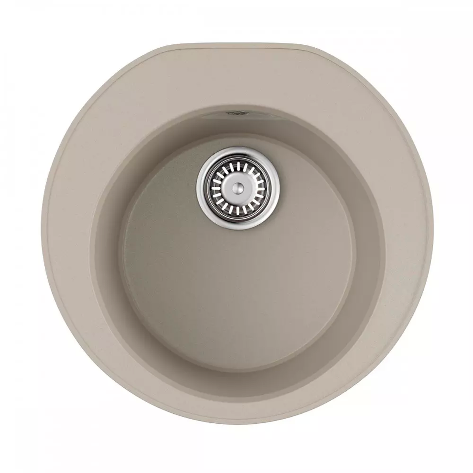 Фото Гранитная мойка Omoikiri Miya 50-R-SA Tetogranit/бежевый