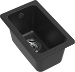 Превью картинка Кварцевая мойка Rivelato BERKANA 25 подст.монтаж 1-чаш 305*455 antracite #2