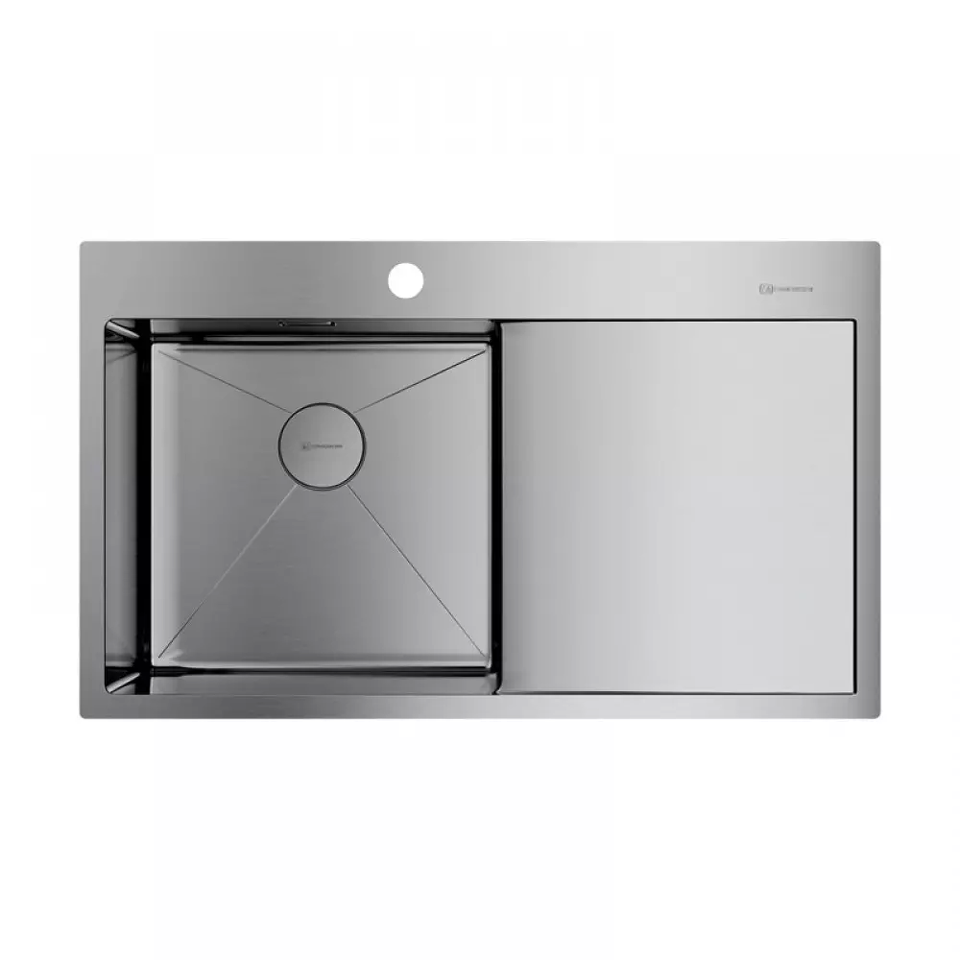 Фото Металлическая мойка Omoikiri Akisame 86-L-IN нерж. сталь/нержавеющая сталь