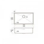 Превью картинка Металлическая мойка Omoikiri Taki 74-U/IF-IN нерж. сталь/нержавеющая сталь #2