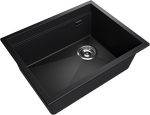Превью картинка Гранитная мойка Rivelato LINO 554-R 1-чаш 550*440 nero #2