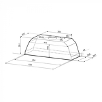 Превью картинка Полновстраиваемая вытяжка KRONA ADEL 600 INOX PB #12
