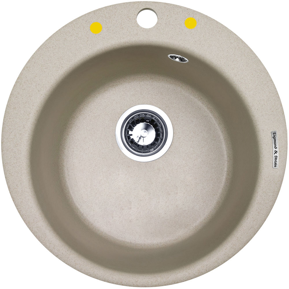 Фото Гранитная мойка Zigmund & Shtain KREIS 480 Осенняя трава