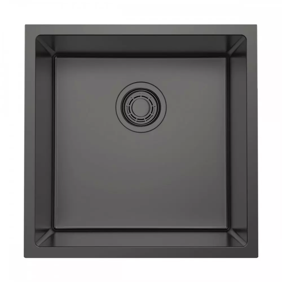 Фото Металлическая мойка Omoikiri Tadzava 44-U/I Ultra-GM нерж. сталь/вороненая сталь