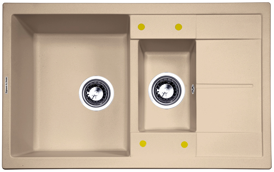 Фото Гранитная мойка Zigmund & Shtain RECHTECK 780.2 Топлёное молоко