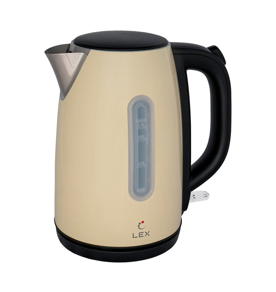 Фото Чайник Lex LX 30017-3, чайник электрический (бежевый)