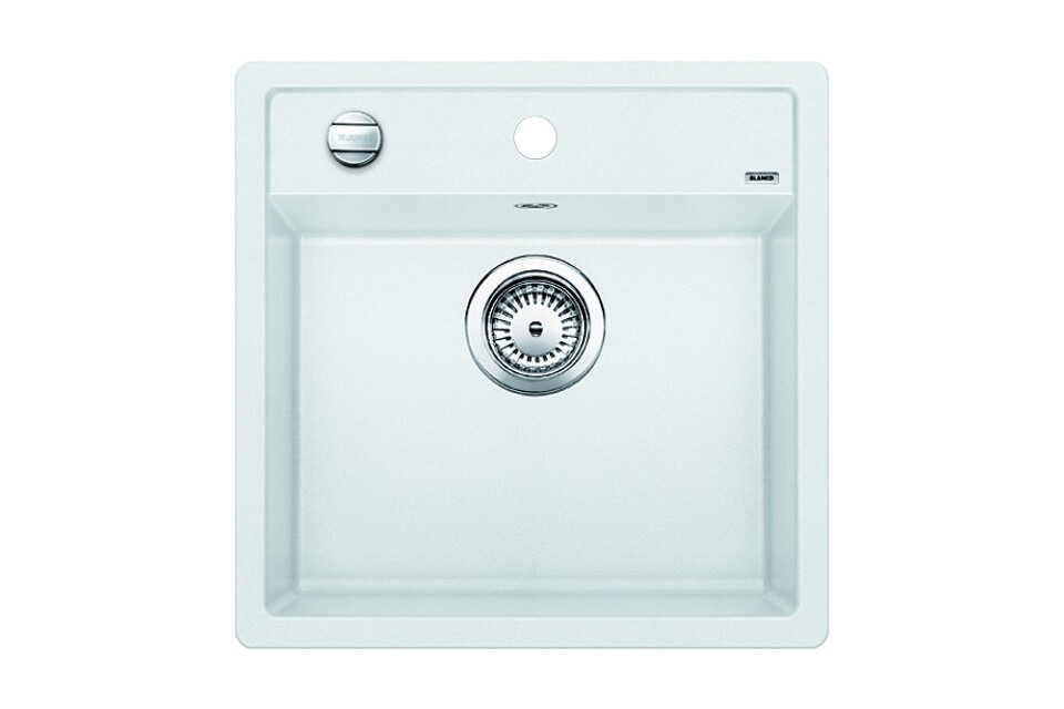 Фото Гранитная мойка Blanсo DALAGO 5-F SILGRANIT PuraDur белый с клапаном-автоматом