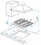 Превью картинка Газовая варочная панель Haier HHX-M64RNVX #5