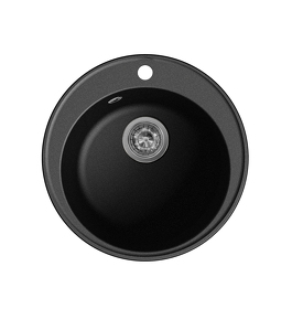 Картинка Lex LUGANO 480 BLACK кварцевая мойка