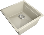 Превью картинка Гранитная мойка Rivelato LINO 454-L 1-чаш 450*440 beige scuro #2