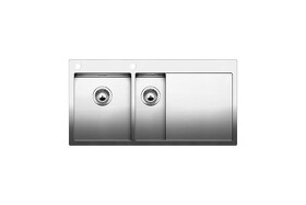 Картинка Blanсo CLARON 6S-IF/А (чаша слева) нерж.сталь зеркальная полировка с  кл.-авт. InFino и управлением PushControl