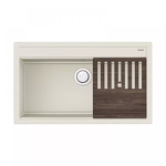 Превью картинка Кварцевая мойка Omoikiri Kitagawa 86-LB-WH Artceramic/белый #1