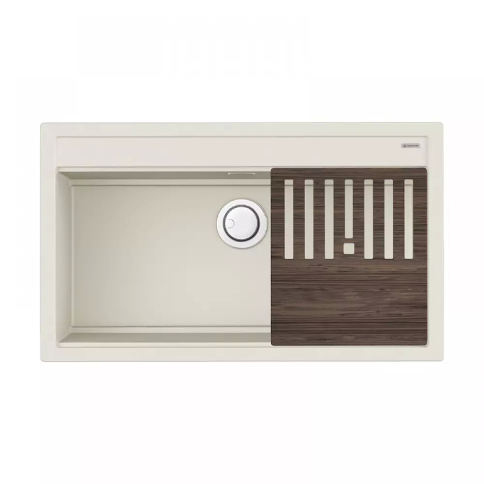 Фото Кварцевая мойка Omoikiri Kitagawa 86-LB-WH Artceramic/белый