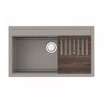 Превью картинка Кварцевая мойка Omoikiri Kitagawa 86-LB-GR Artceramic/leningrad grey #1