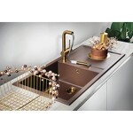 Превью картинка Смеситель для кухни Omoikiri Akashi-S-LG латунь/светлое золото #2