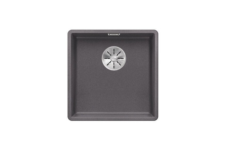 Фото Гранитная мойка Blanсo SUBLINE 400-F SILGRANIT PuraDur  темная скала с отв.арм. InFino