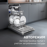 Превью картинка Посудомоечная машина 45см встраиваемая Zigmund & Shtain DW 310.4 #9