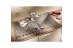 Превью картинка Гранитная мойка Blanсo METRA 5 S SILGRANIT PuraDur темная скала с клапаном-автоматом #3