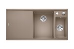 Превью картинка Гранитная мойка Blanсo AXIA III 6 S SILGRANIT PuraDur серый беж чаша справа, доска стекло c кл.-авт. InFino #1