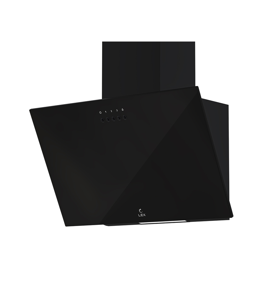 Фото Наклонная вытяжка Lex MOZA 450 BLACK воздухоочиститель