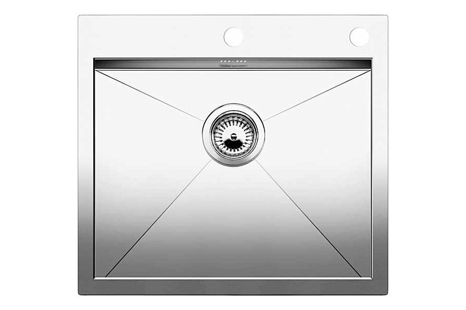 Фото Металлическая мойка Blanсo ZEROX 550-IF/А нерж. сталь зеркальная полировка с  кл.-авт. InFino и управлением PushControl
